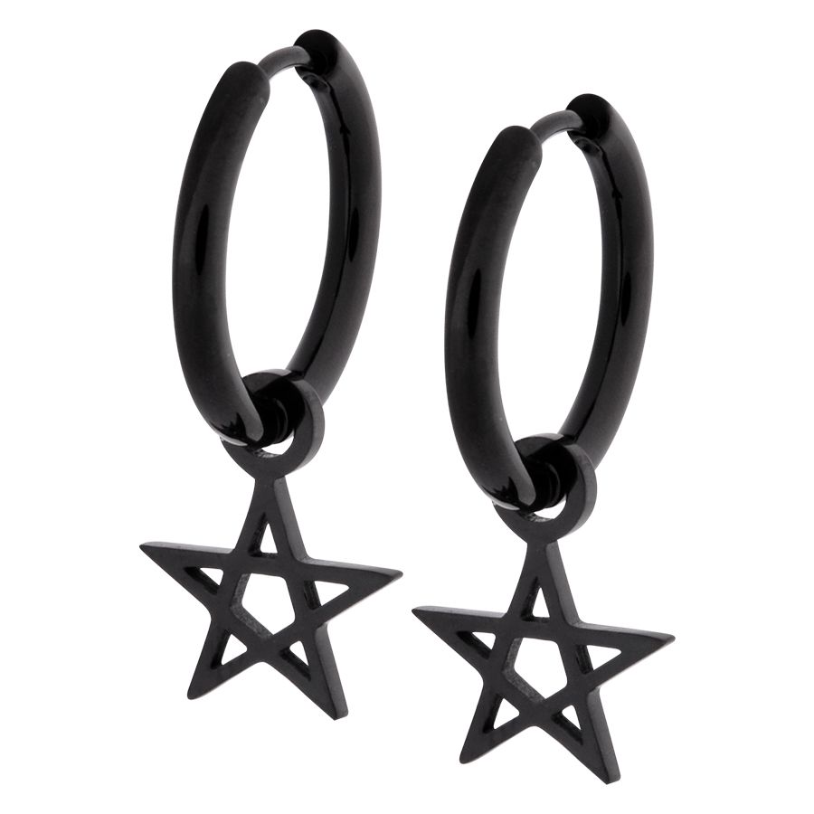 Little Pentagram Hoops The Vintage Carousel little-pentagram-hoops-the-vintage-carousel