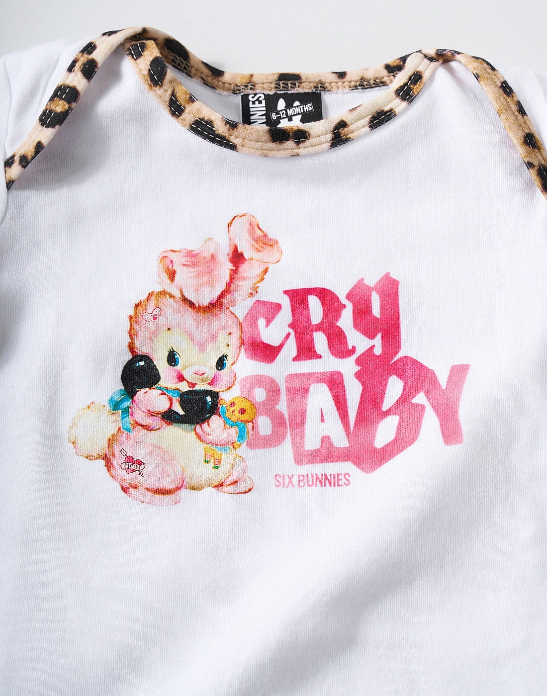 Six Bunnies | Cry Baby Romper White