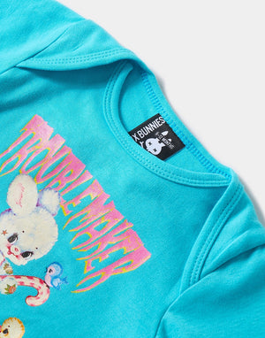 Six Bunnies | Troublemaker Romper Blue
