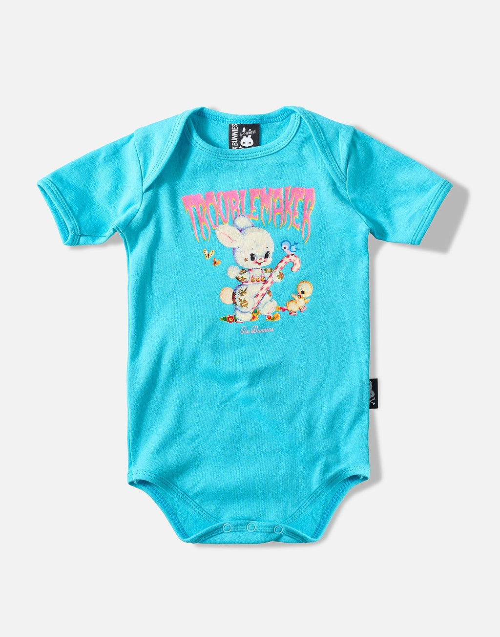 Six Bunnies | Troublemaker Romper Blue