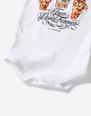 Six Bunnies | True Love Forever Romper White
