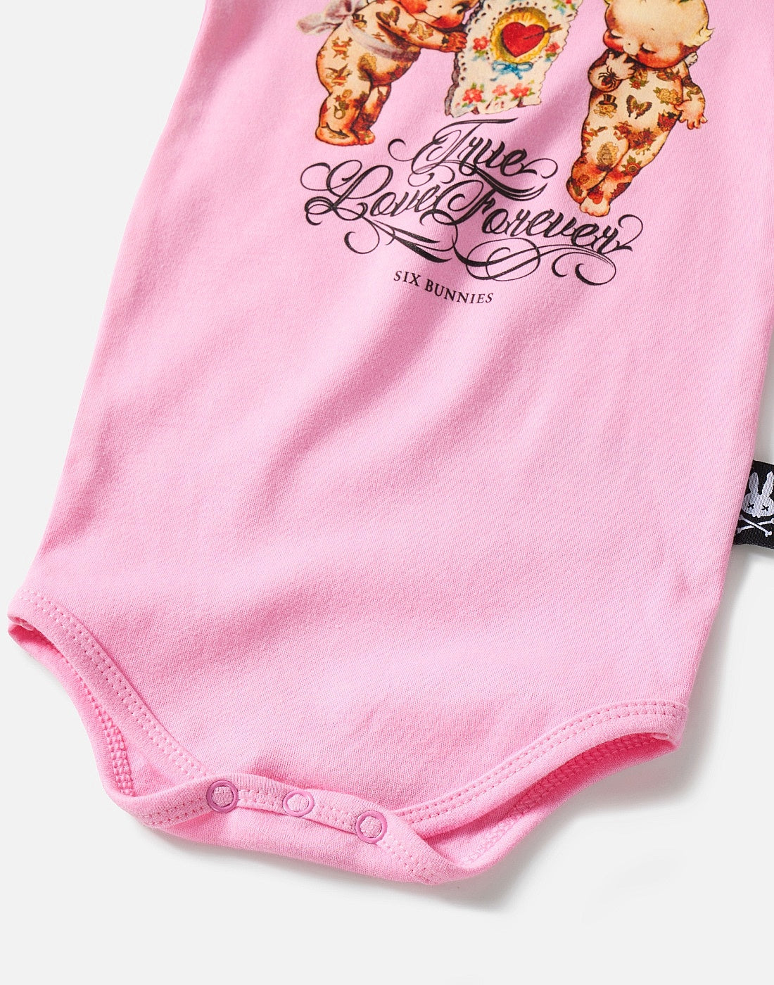 Six Bunnies | True Love Forever Romper Pink