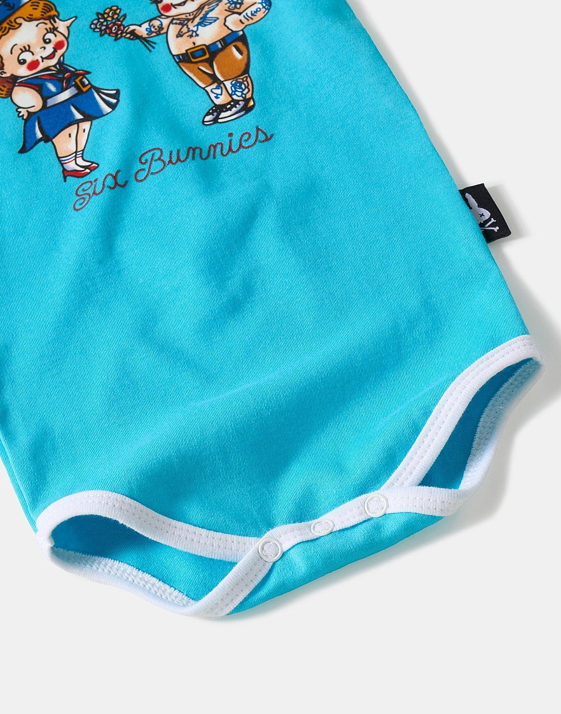 Six Bunnies | Little Sailor Romper Blue