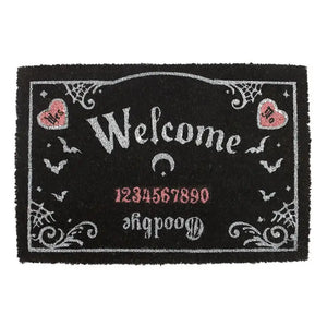 Pink and Black Gothic Talking Board Doormat