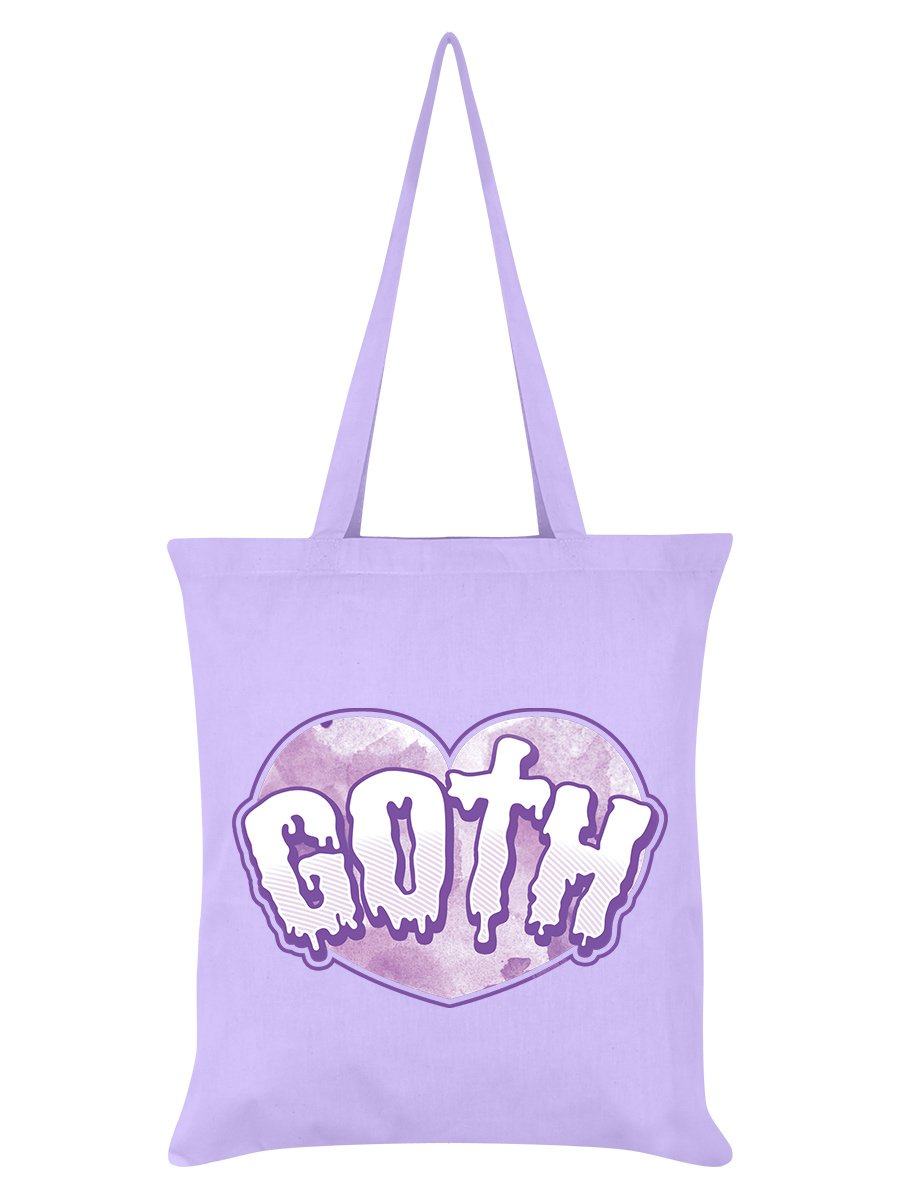 Kawaii Pastel Tote Bag With Goth Crystal Skull Design 