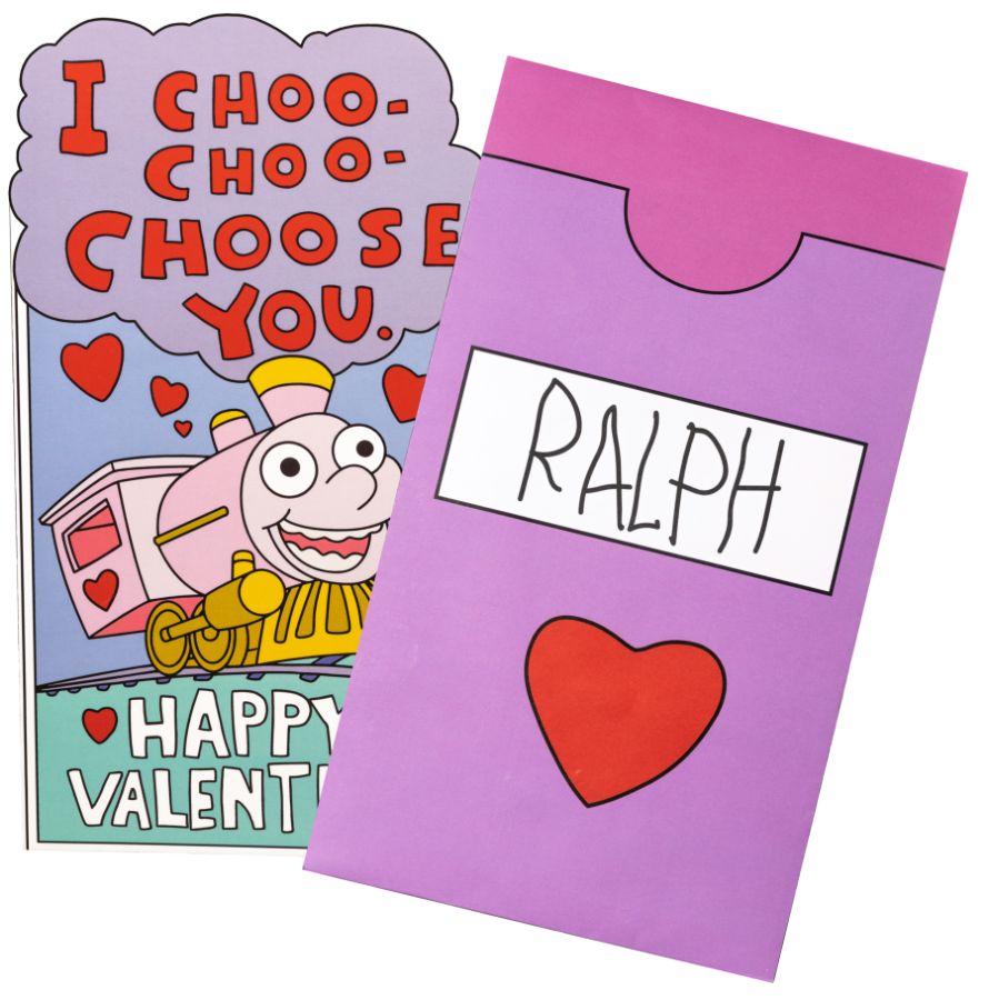 Choo Choo Choose You Valentines Card - The Simpsons