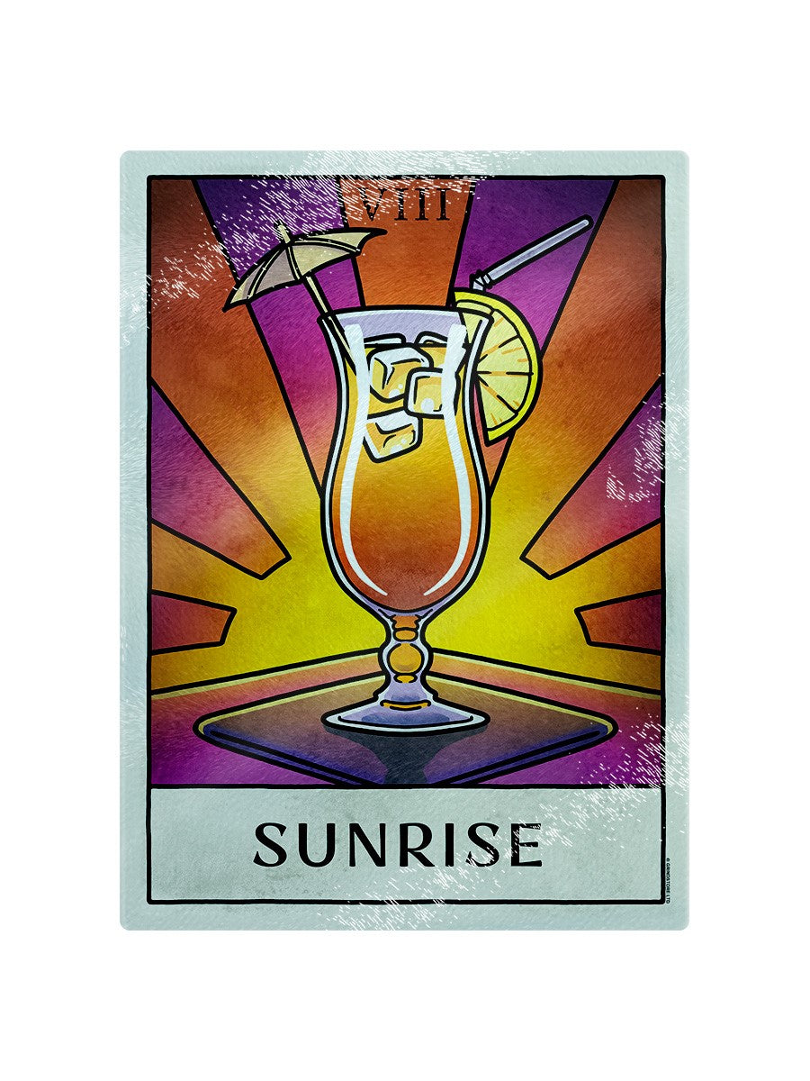 Sunrise Glass Chopping Board