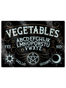 Vegetables Ouija Glass Rectangular Chopping Board