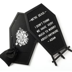 Coffin Letter Board