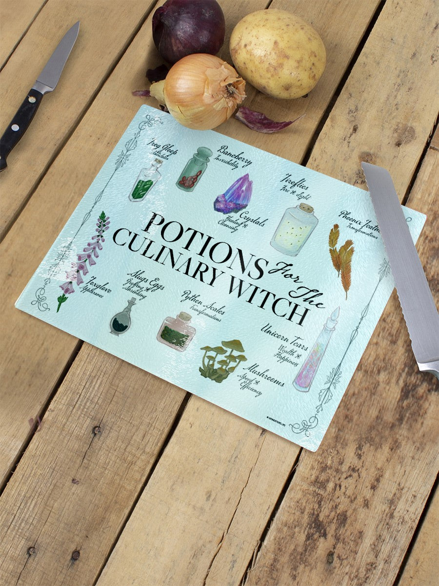 Potions For The Culinary Witch Small Rectangular Chopping Board