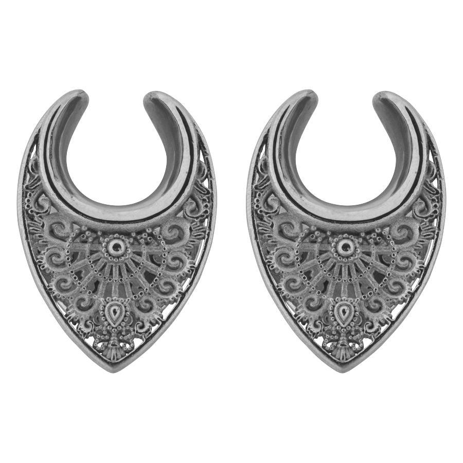 Silver Oriental Ear Saddles