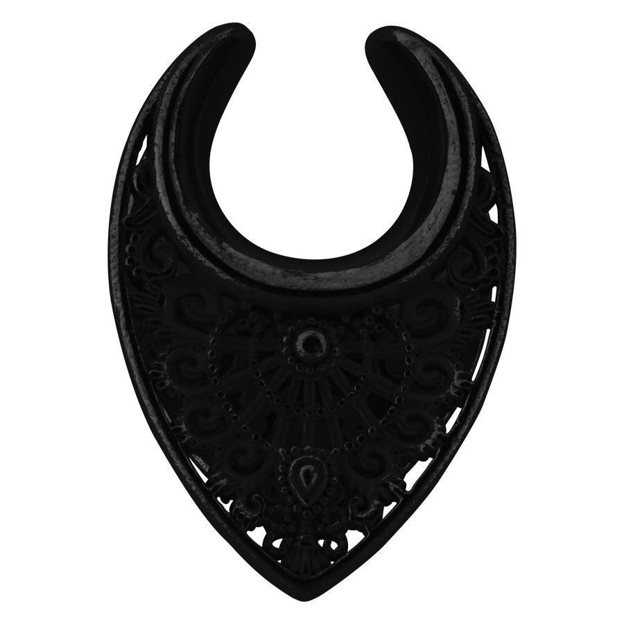 Black Oriental Ear Saddles