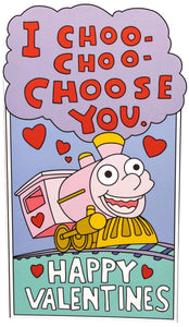 Choo Choo Choose You Valentines Card - The Simpsons