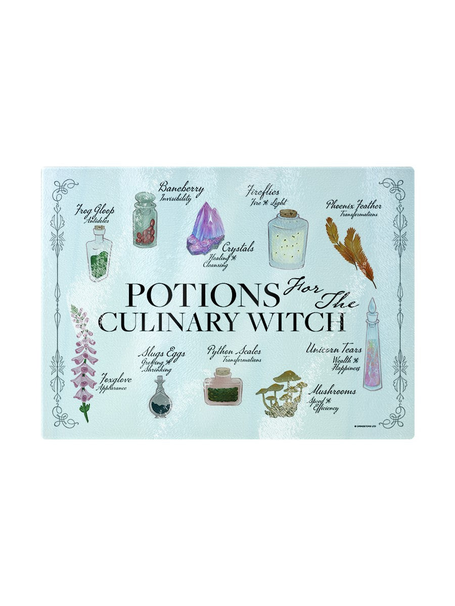 Potions For The Culinary Witch Small Rectangular Chopping Board