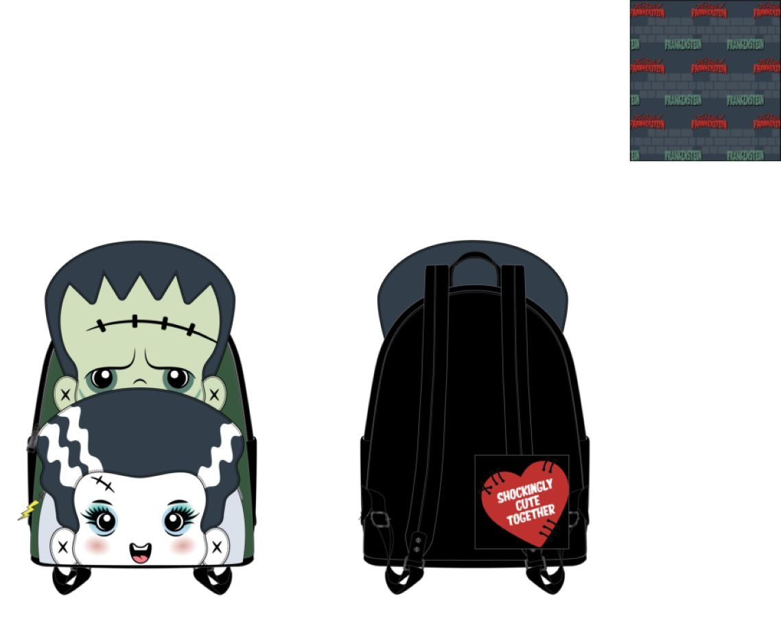 Universal Monsters | Frankie & Bride Mini Backpack