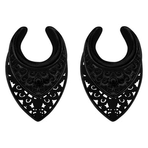 Black Oriental Ear Saddles