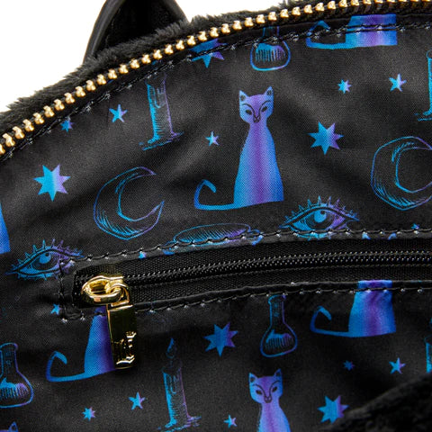 Hocus Pocus | Binx Holding Candle Plush Crossbody Bag