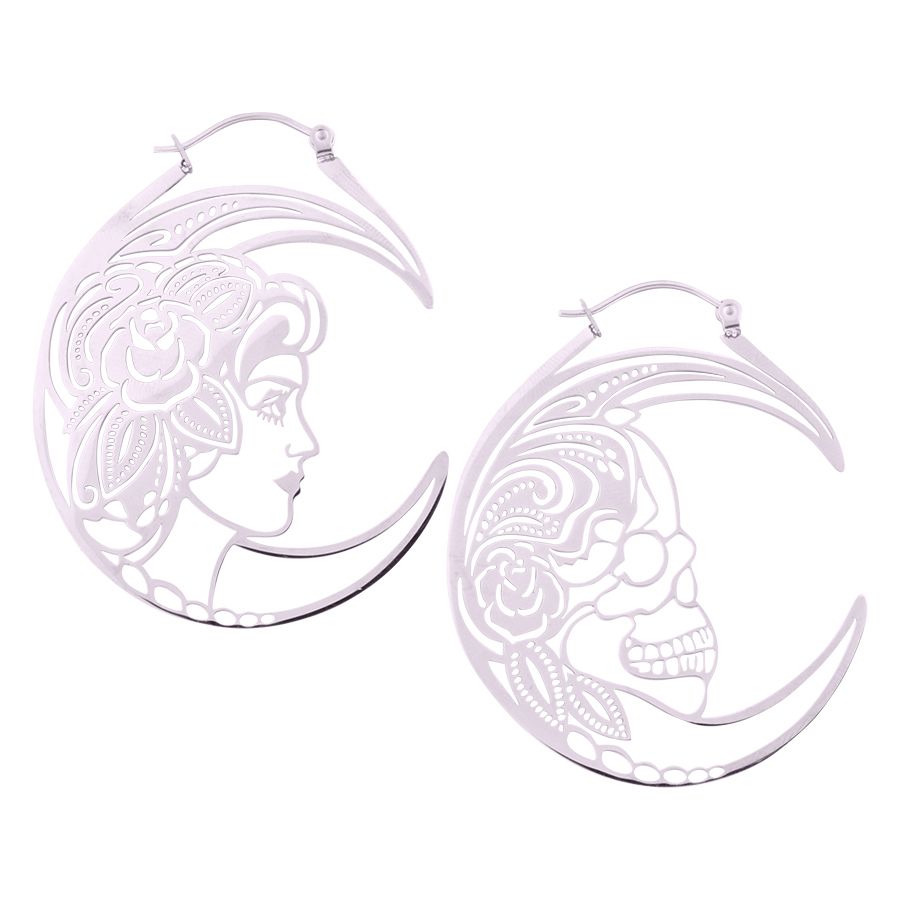 Skull Couple Hoops