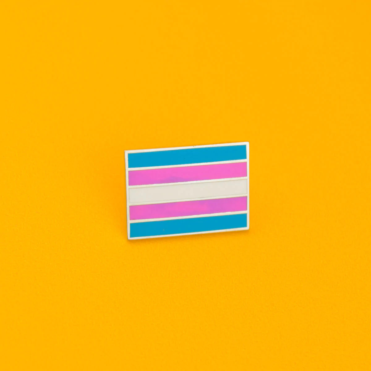 Trans Flag Enamel Pin