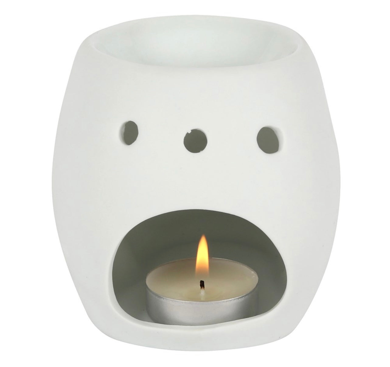 White Skull Oil Burner