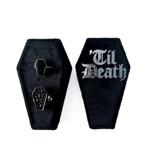 Til Death Coffin Ring Box