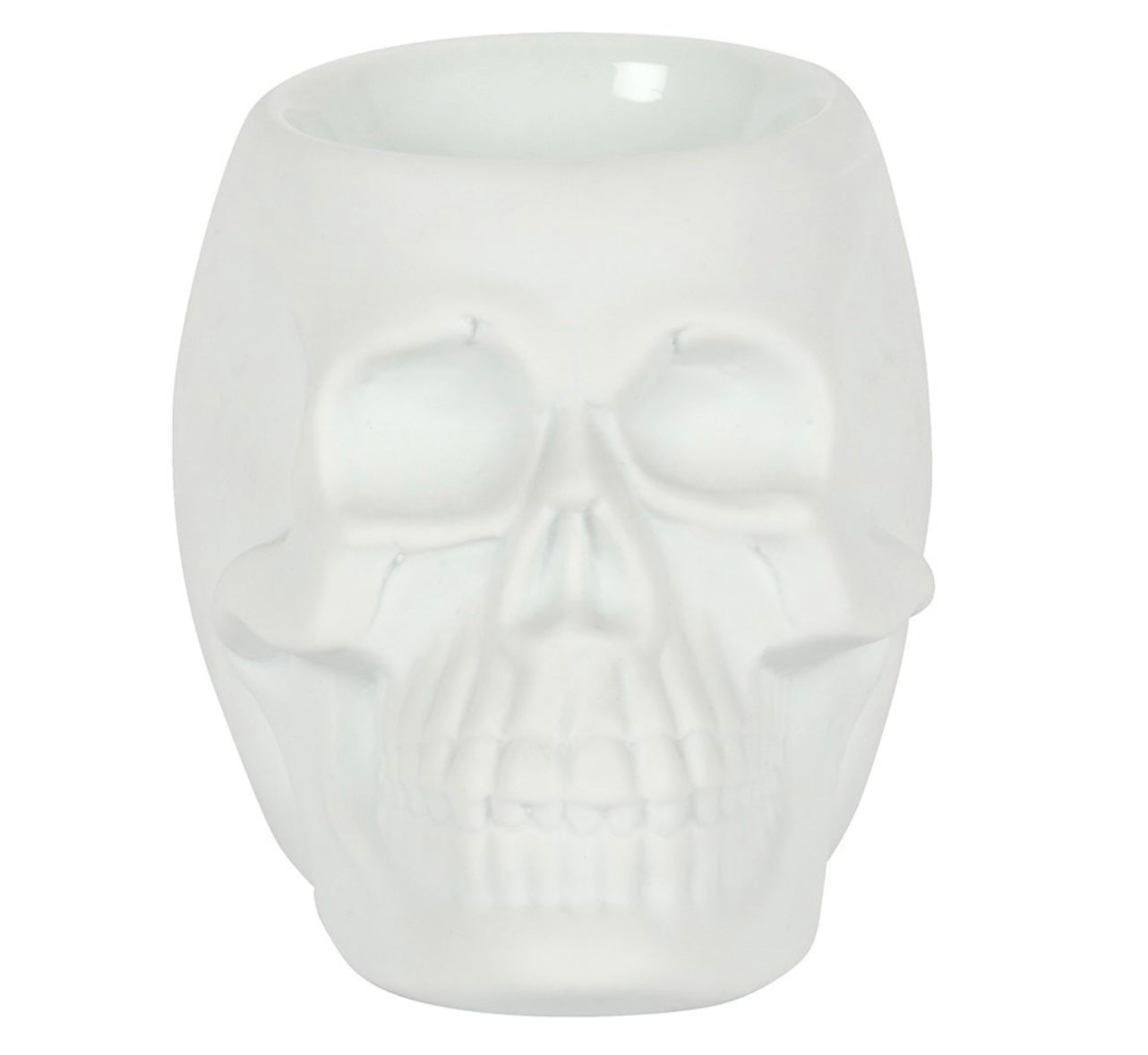 White Skull Oil Burner