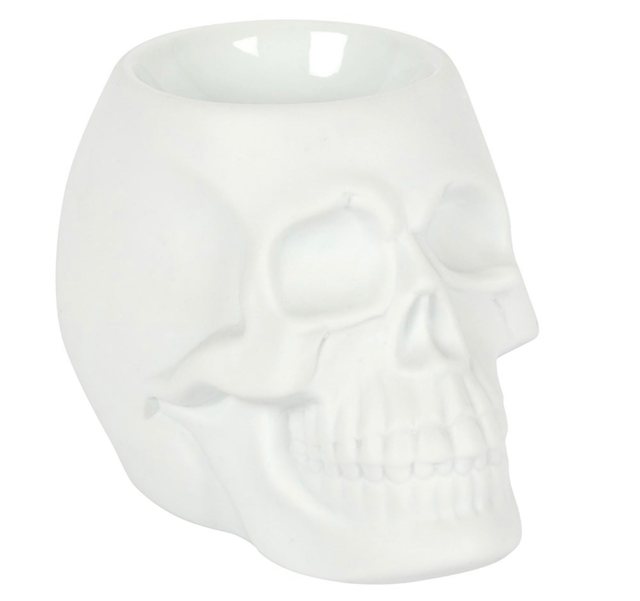 White Skull Oil Burner