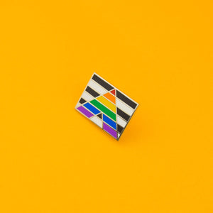 Straight Ally Enamel Pin