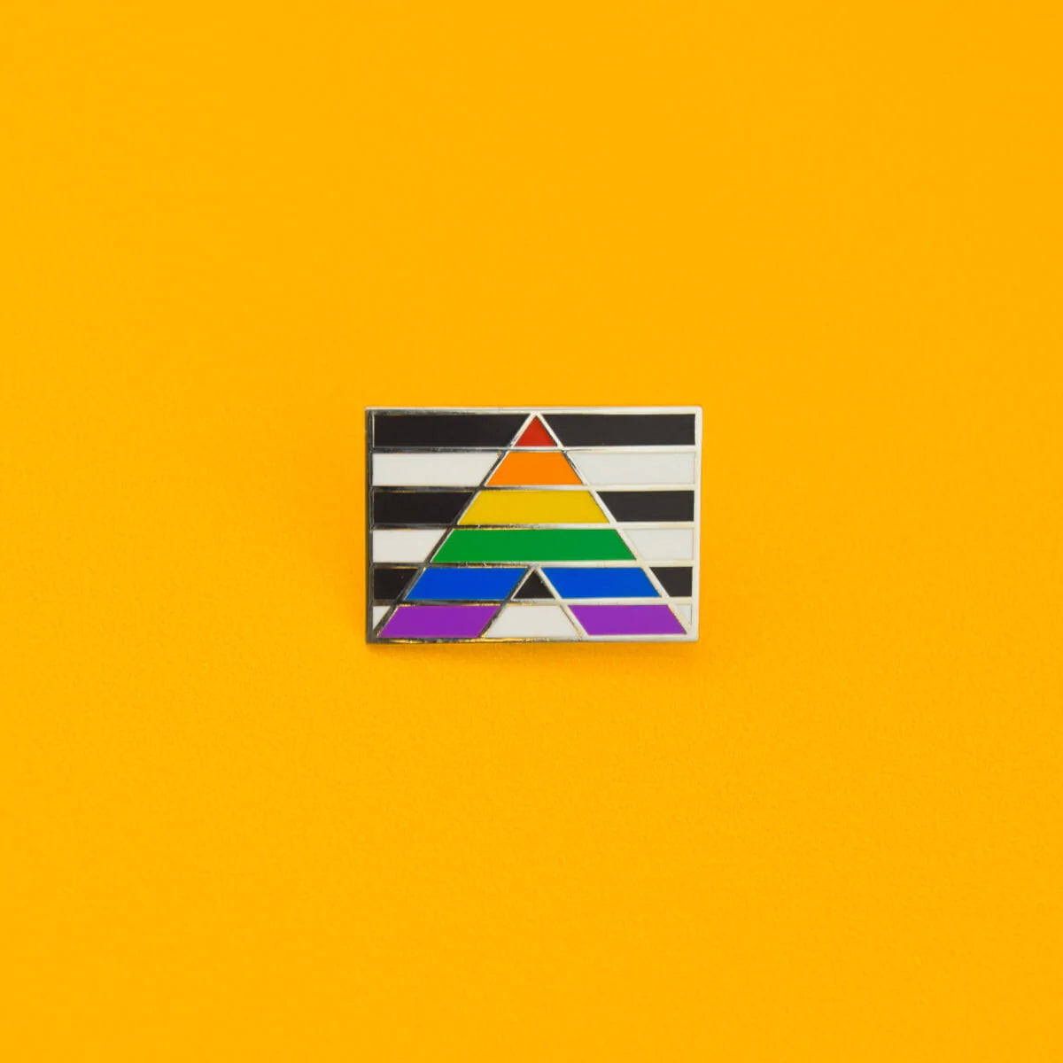 Straight Ally Enamel Pin