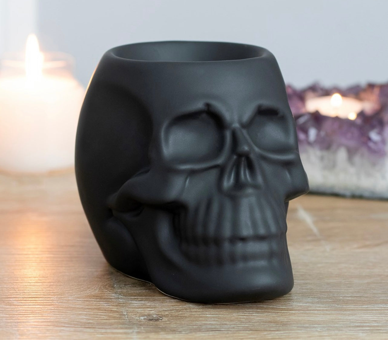 Black Skull Oil Burner