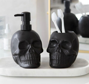 Black Skull Toothbrush Holder