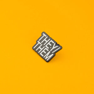 They / Them Enamel Pin