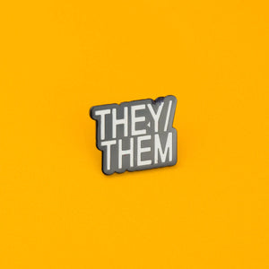 They / Them Enamel Pin