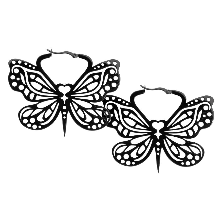 Bohemian Butterfly Hoops